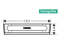 MEDIDAS LIMPIACRISTALES WALLSTORIS HANSGROHE